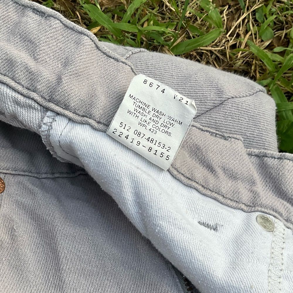 Authentic VTG 80s Gray Levis Orange Tab High Waist Jeans Size 14 Juniors/Youth - Picture 8 of 12